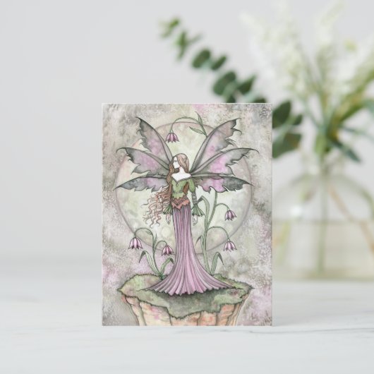 Tranquil Moon Flower Fairy Briefkaart (Staand voorkant)
