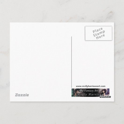 Tranquil Moon Flower Fairy Briefkaart (Achterkant)