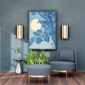 Tranquil Moonlit Cherry Blossoms Foto Afdruk