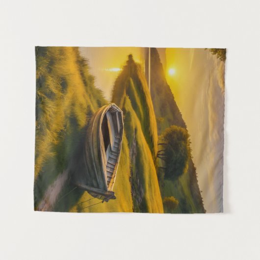 Tranquil Morning Sunrise Wandkleed (Voorkant (horizontaal))