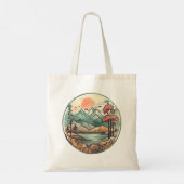 Tranquil Mountain Lake Tote Bag (Achterkant)