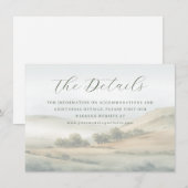 Tranquil Muted Watercolor Landscape Informatiekaartje (Voorkant / Achterkant)