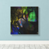 Tranquil-nacht-zeeoppervlak Canvas Afdruk (Insitu (Houten vloer))