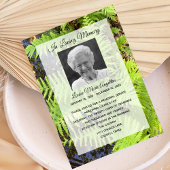 Tranquil Natuur Memorial Service Invitation Kaart