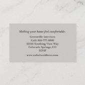 Tranquil Natuur-Met Abstract Visitekaartje (Achterkant)