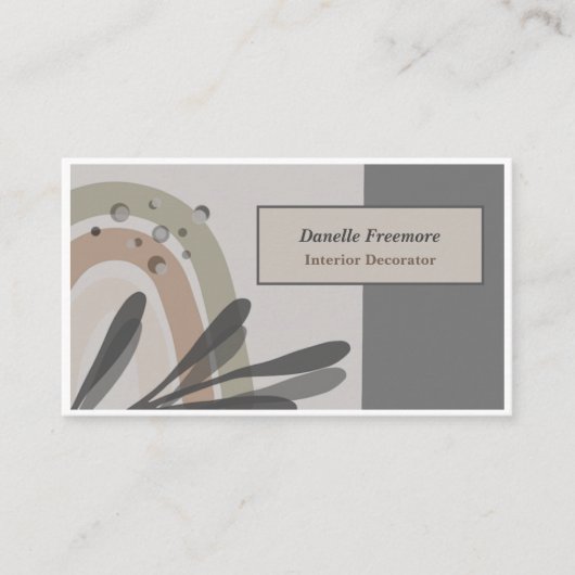 Tranquil Natuur-Met Abstract Visitekaartje (Voorkant)