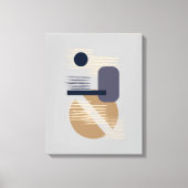 Tranquil neutraal/Tan/Blues minimalist Canvas Art Afdruk (Voorkant)