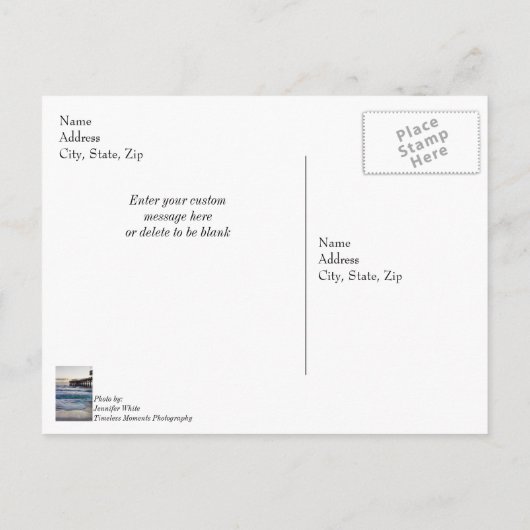 Tranquil nieuwjaar briefkaart (Achterkant)