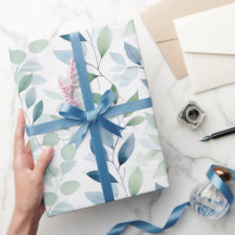 Tranquil Oasis Waterverf Bladeren Monogram & Naam