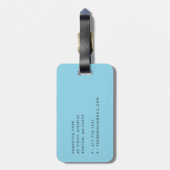 Tranquil Ocean Beach Laat het avontuur beginnen Bagagelabel (Achterkant verticaal)