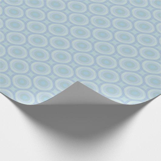 Tranquil Ocean Hues Zachte geometrie Cadeaupapier (Hoek)