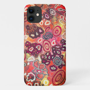 Tranquil oval koralen Origineel Abstract Kunstwerk Case-Mate iPhone Case