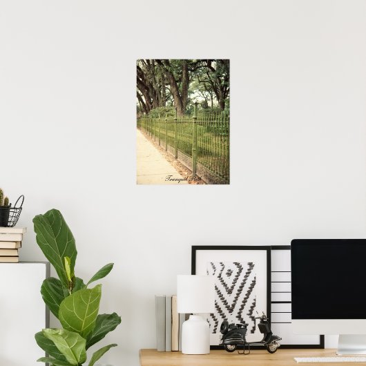 Tranquil pad afdrukken poster (Thuiskantoor)