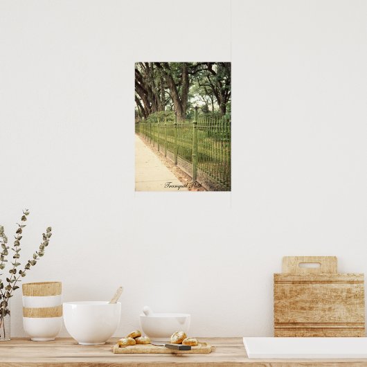 Tranquil pad afdrukken poster (Keuken)