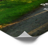 Tranquil pad landschap+Quote Poster (Hoek)