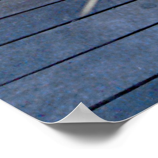 Tranquil Park Bridge Fotografische print (Hoek)