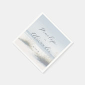 Tranquil Pastel Beach Waves Servet (Hoek)