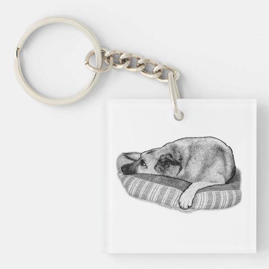 Tranquil Paws, Retro Sleutelhanger (voorkant)
