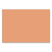 Tranquil Peach Minimalist Table Sign Kaart (Achterkant)