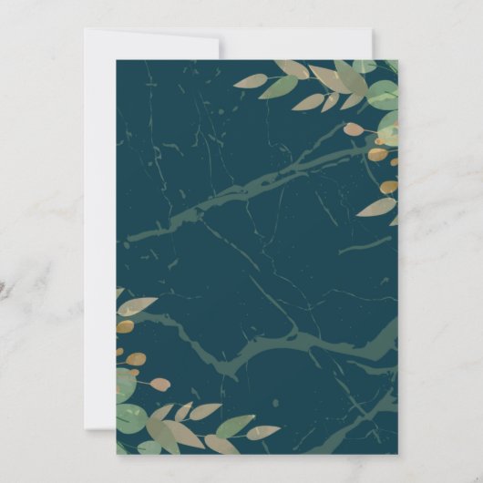 Tranquil Reflections ingelijst Leafy Green Sympath Kaart (Achterkant)