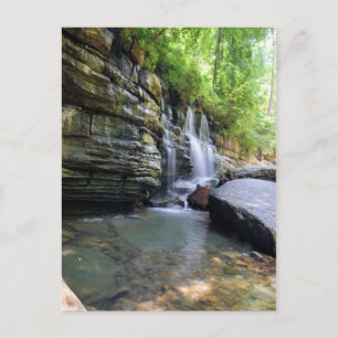 Tranquil Relaxing Summer Waterfall - Tennessee Briefkaart