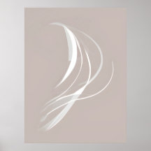 "Tranquil Rhythms" | Witte lijnen Abstracte kunst
