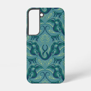 Tranquil Safari Tapijt Patroon - The White Lotus Samsung Galaxy Hoesje