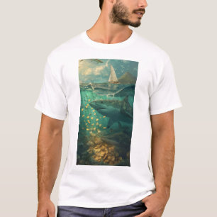 Tranquil Sailboat Artistic Hoesje T-shirt