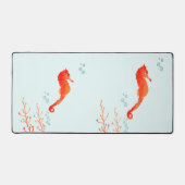Tranquil Seahorse" Watercolor Desk Mat - Large Ext (Voorkant)
