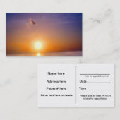 Tranquil Seascape Two Sided Appointment Card Afsprakenkaartje (Voorkant / Achterkant)