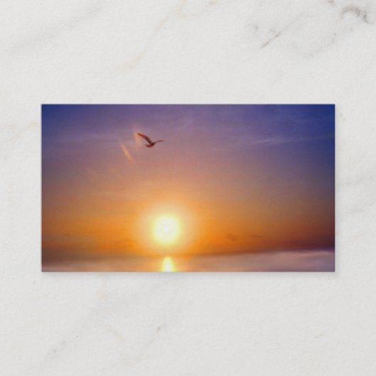 Tranquil Seascape Two Sided Appointment Card Afsprakenkaartje (Voorkant)