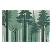 Tranquil Silhouet Bos Kussensloop (Achterkant-Links)