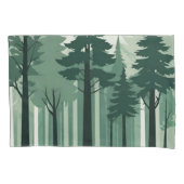 Tranquil Silhouet Bos Kussensloop (Voorkant-Links)