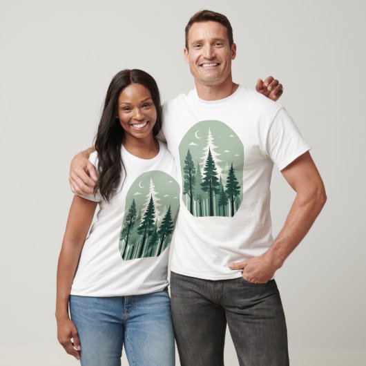 Tranquil Silhouet Bos T-shirt (Unisex)