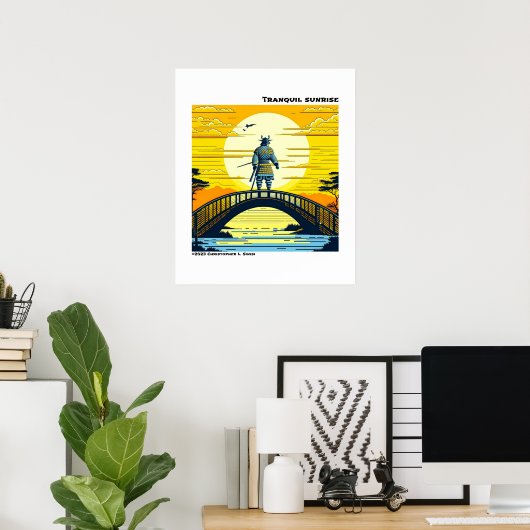 Tranquil Sunrise Poster (Thuiskantoor)