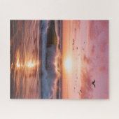 Tranquil Sunset Ocean Puzzel (520 stuks) Legpuzzel (Horizontaal)