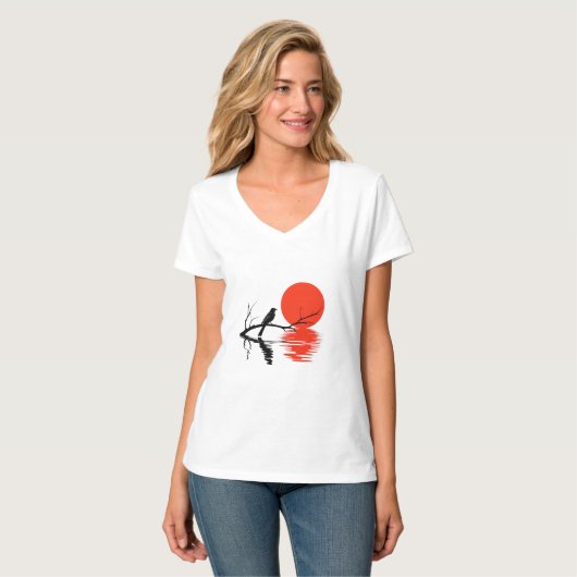 Tranquil Sunset Serenade T-shirt (Voorkant volledig)