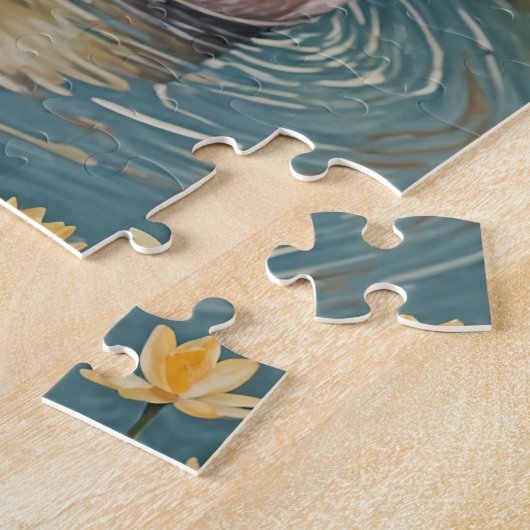 Tranquil Swan Serenade Legpuzzel (Zijkant)