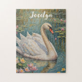 Tranquil Swan Serenade Legpuzzel (Verticaal)