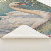 Tranquil Swan Serenade Sherpa Deken (3/4)