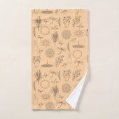 Tranquil Symbols: 3-Piece Wellness-Inspired Bad Handdoek (Handdoek)