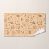 Tranquil Symbols: 3-Piece Wellness-Inspired Bad Handdoek (Handdoek)