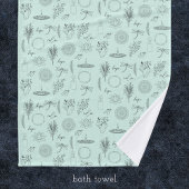 Tranquil Symbols: 3-Piece Wellness-Inspired Bad Handdoek