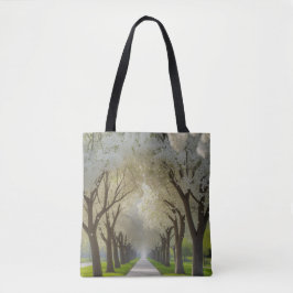 "Tranquil Trail - Wandel dagelijks tussen bloembla Tote Bag