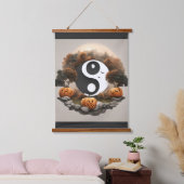 Tranquil Treats: Zen Halloween esthetiek Hangend Wandkleed (Slaapkamer)