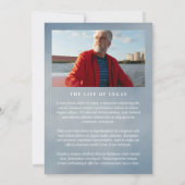 Tranquil Tree Aankondiging Life Celebration Foto (Achterkant)