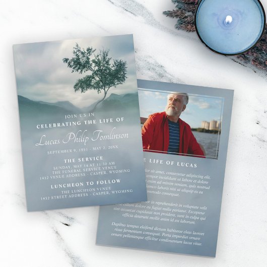 Tranquil Tree Aankondiging Life Celebration Foto