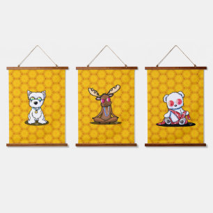 Tranquil Trio KiniArt Hangend Wandkleed