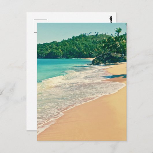 Tranquil Tropical Island Beach Briefkaart (Voorkant / Achterkant)
