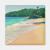 Tranquil Tropical Island Beach Magneet (Voorkant)